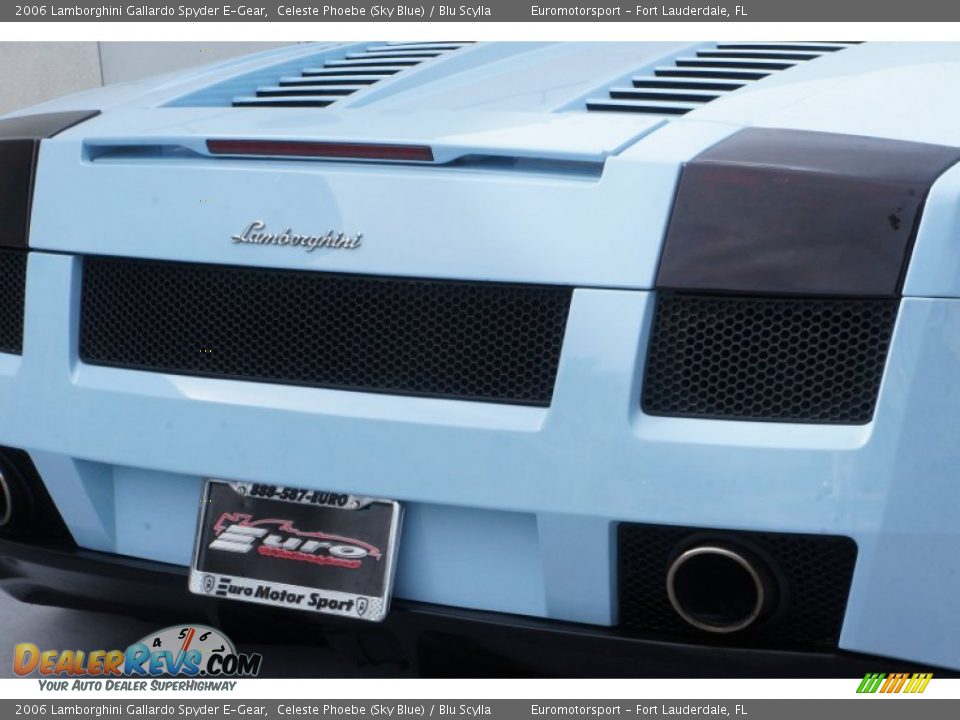 2006 Lamborghini Gallardo Spyder E-Gear Celeste Phoebe (Sky Blue) / Blu Scylla Photo #22