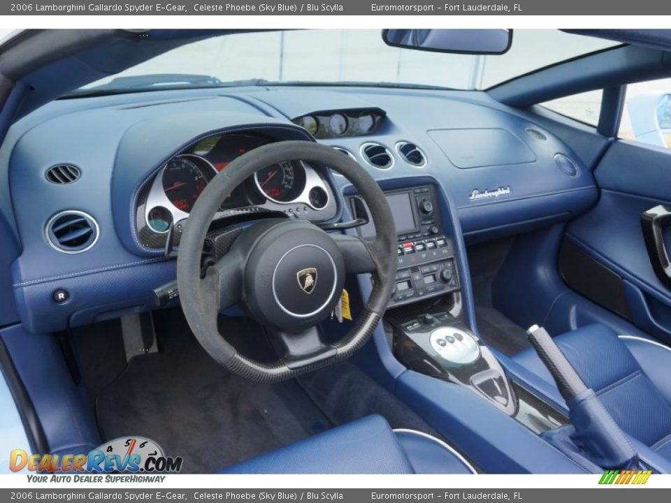 Blu Scylla Interior - 2006 Lamborghini Gallardo Spyder E-Gear Photo #38