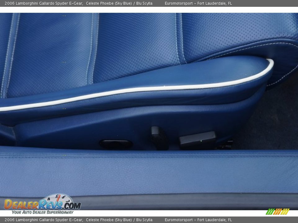 2006 Lamborghini Gallardo Spyder E-Gear Celeste Phoebe (Sky Blue) / Blu Scylla Photo #48