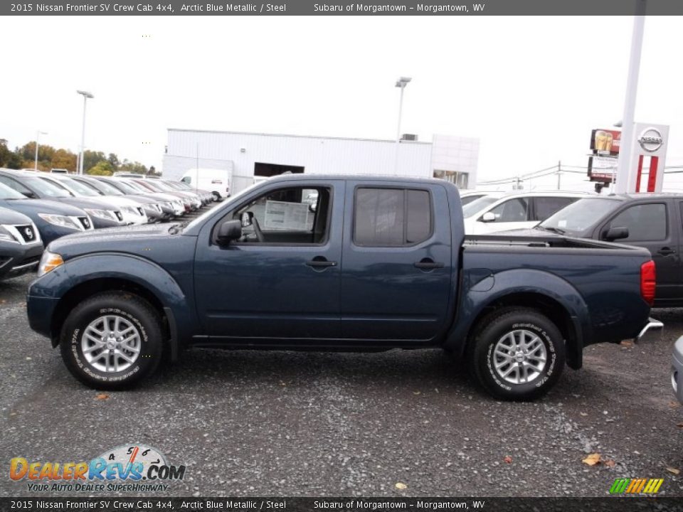Arctic Blue Metallic 2015 Nissan Frontier SV Crew Cab 4x4 Photo #6