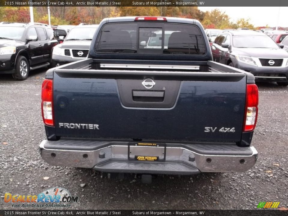 2015 Nissan Frontier SV Crew Cab 4x4 Arctic Blue Metallic / Steel Photo #7