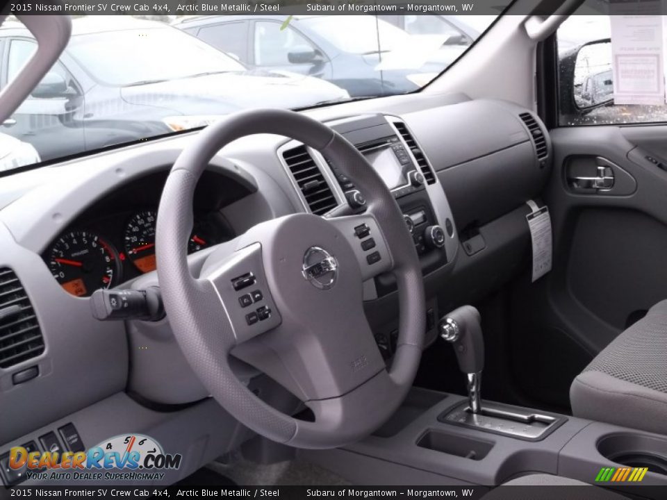 2015 Nissan Frontier SV Crew Cab 4x4 Arctic Blue Metallic / Steel Photo #11