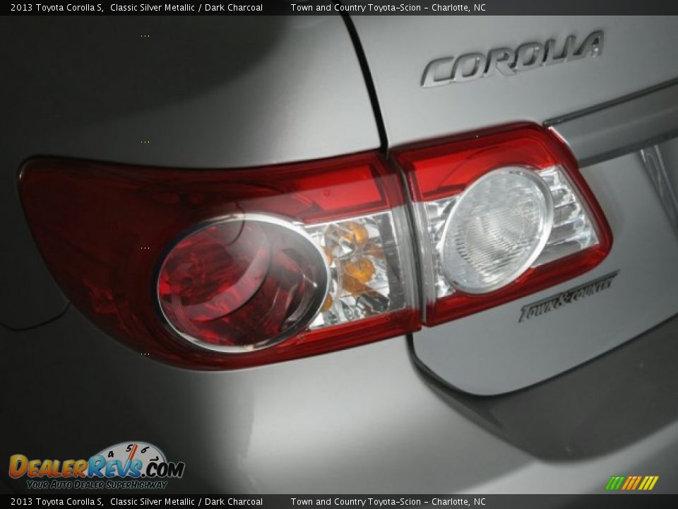 2013 Toyota Corolla S Classic Silver Metallic / Dark Charcoal Photo #10