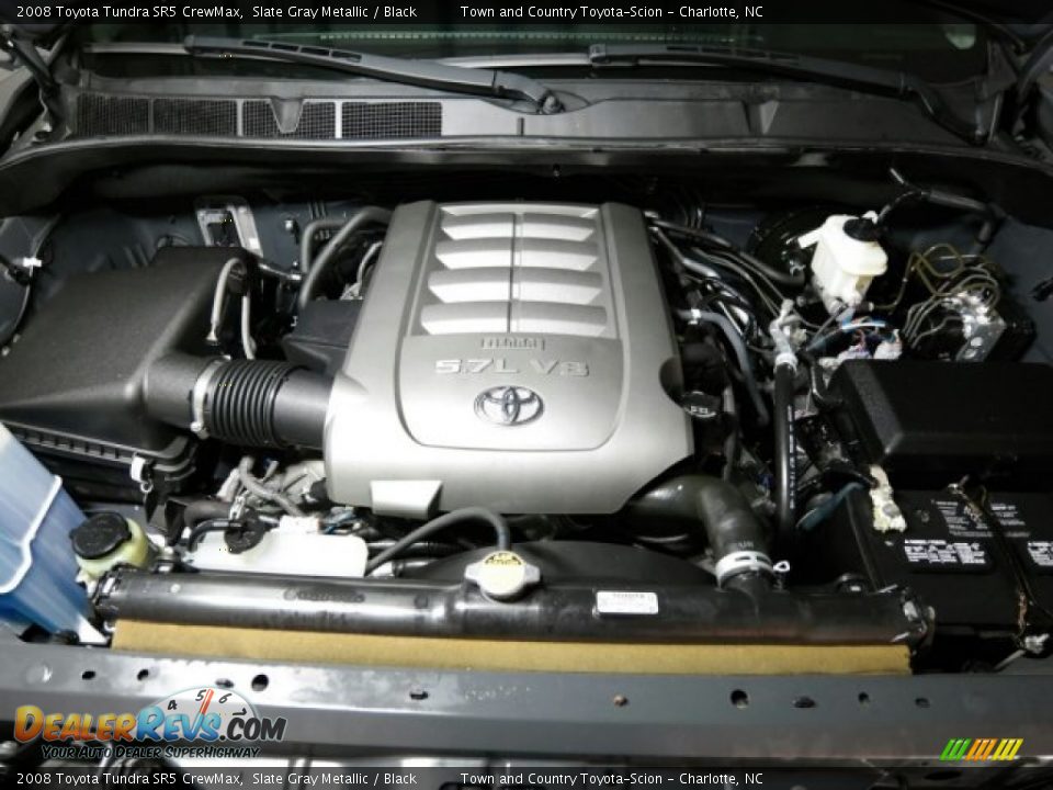 2008 Toyota Tundra SR5 CrewMax Slate Gray Metallic / Black Photo #13