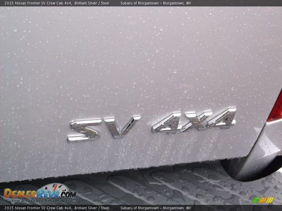 2015 Nissan Frontier SV Crew Cab 4x4 Brilliant Silver / Steel Photo #8