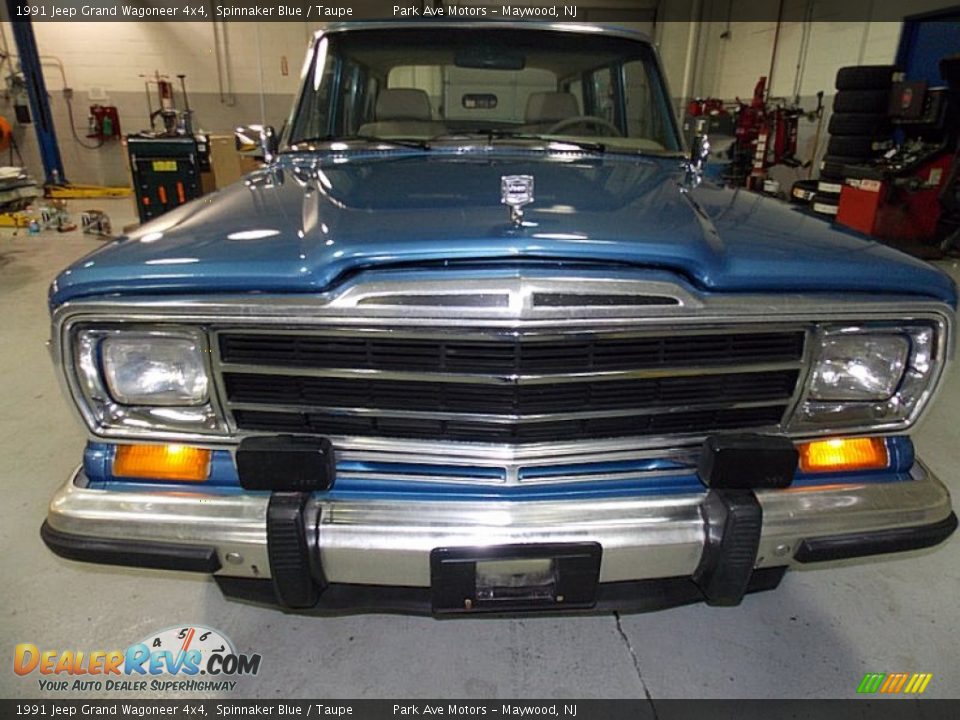 1991 Jeep Grand Wagoneer 4x4 Spinnaker Blue / Taupe Photo #8