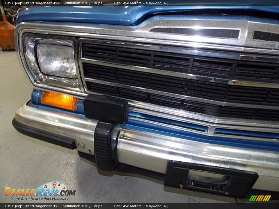 1991 Jeep Grand Wagoneer 4x4 Spinnaker Blue / Taupe Photo #10