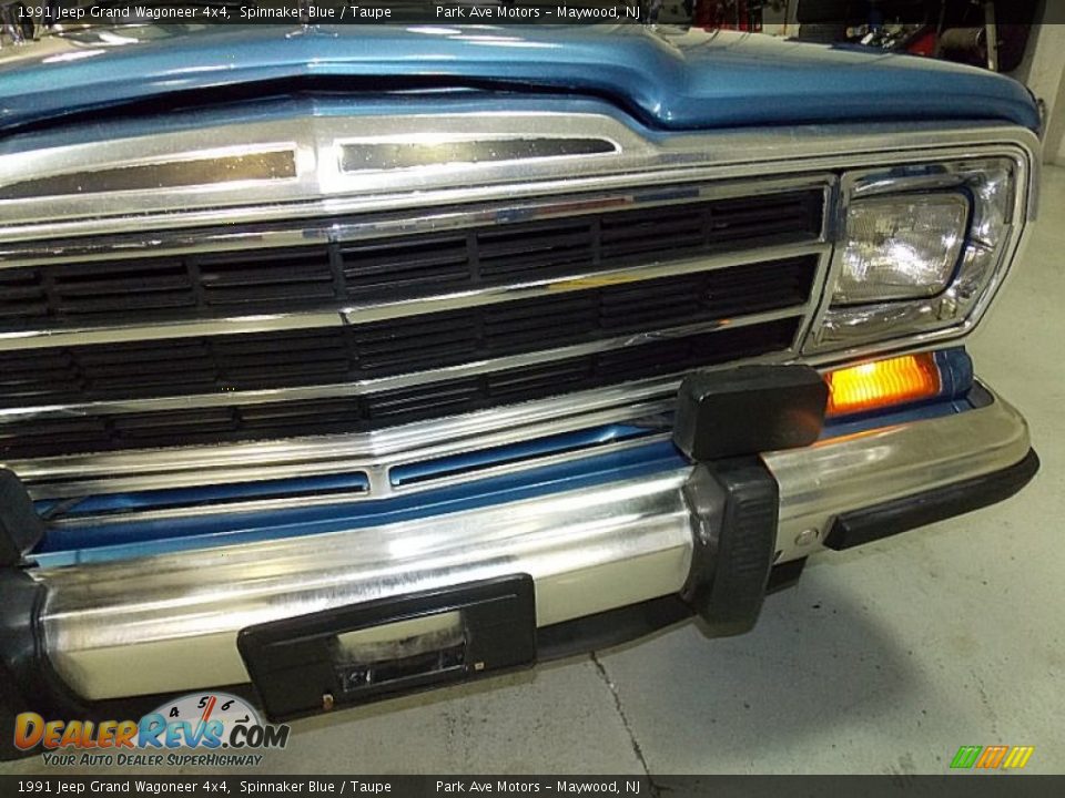 1991 Jeep Grand Wagoneer 4x4 Spinnaker Blue / Taupe Photo #11