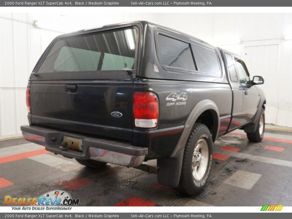 2000 Ford Ranger XLT SuperCab 4x4 Black / Medium Graphite Photo #8