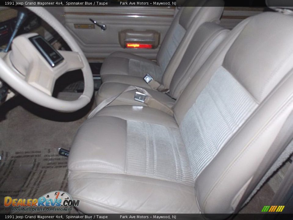 1991 Jeep Grand Wagoneer 4x4 Spinnaker Blue / Taupe Photo #30