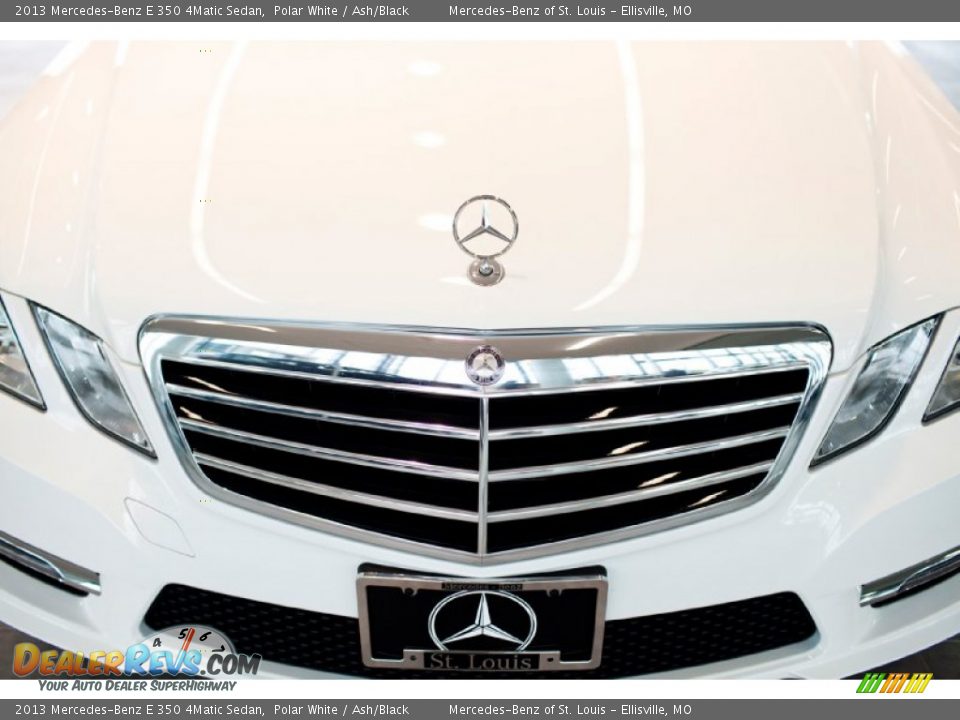 2013 Mercedes-Benz E 350 4Matic Sedan Polar White / Ash/Black Photo #11