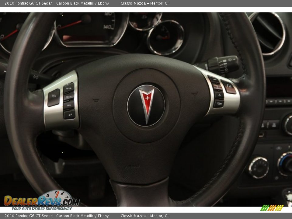 2010 Pontiac G6 GT Sedan Steering Wheel Photo #6