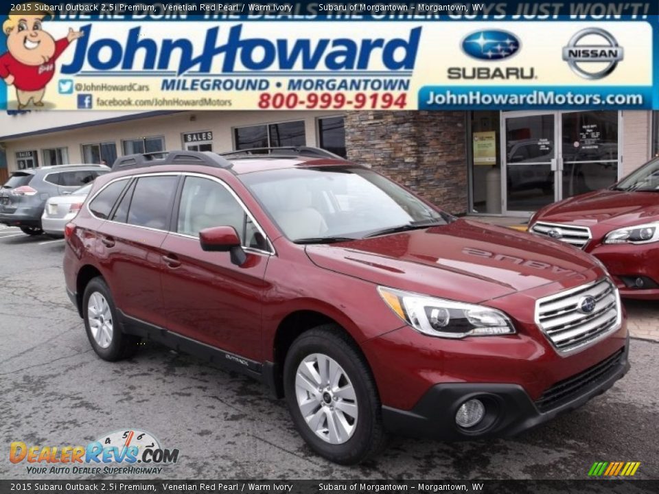 2015 Subaru Outback 2.5i Premium Venetian Red Pearl / Warm Ivory Photo #1