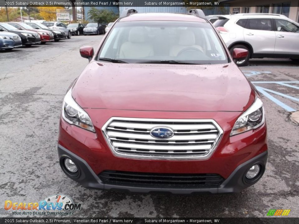 2015 Subaru Outback 2.5i Premium Venetian Red Pearl / Warm Ivory Photo #5