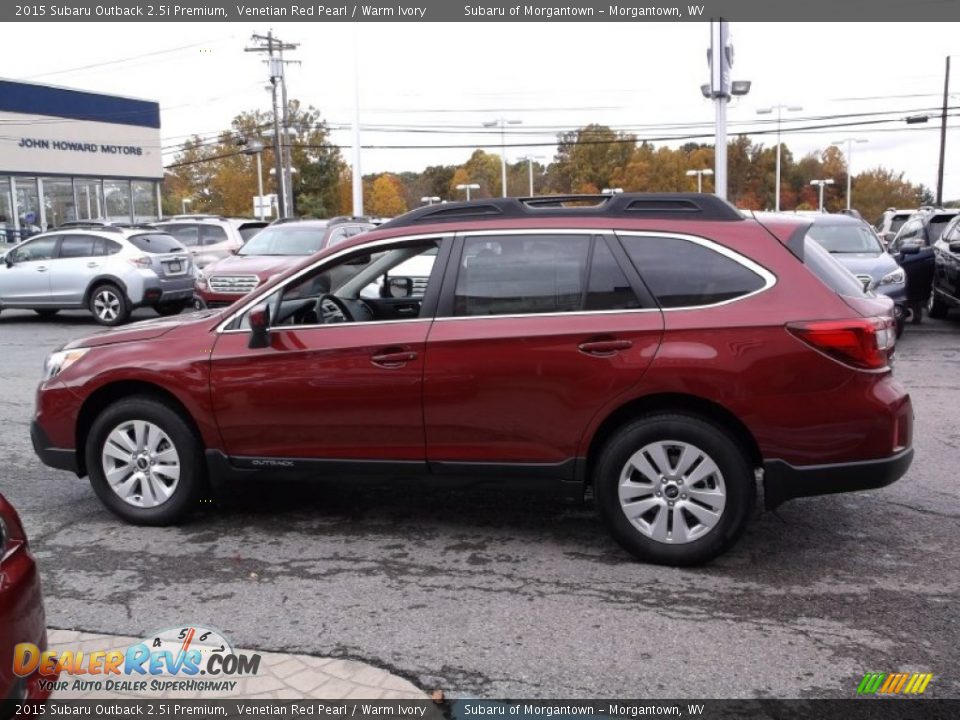 2015 Subaru Outback 2.5i Premium Venetian Red Pearl / Warm Ivory Photo #7
