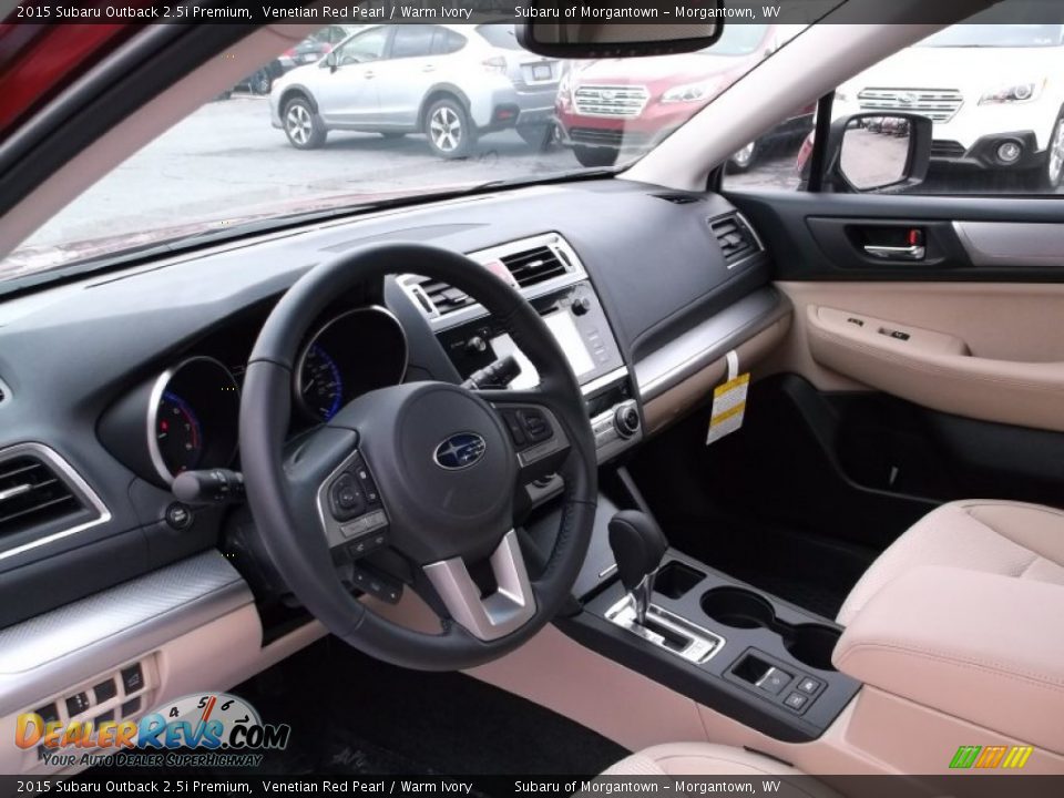 2015 Subaru Outback 2.5i Premium Venetian Red Pearl / Warm Ivory Photo #12