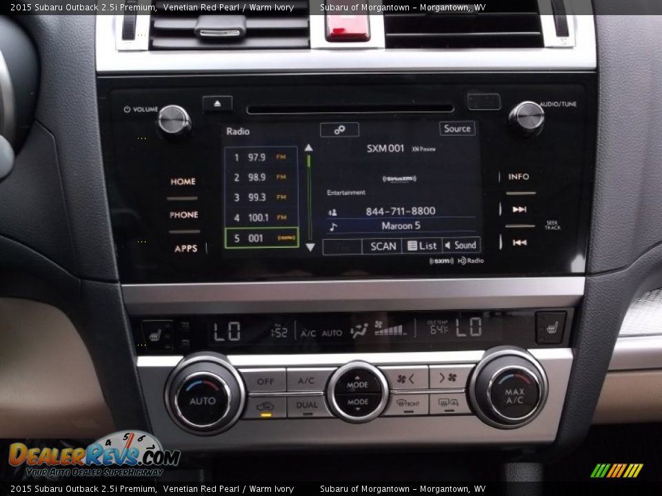 2015 Subaru Outback 2.5i Premium Venetian Red Pearl / Warm Ivory Photo #14