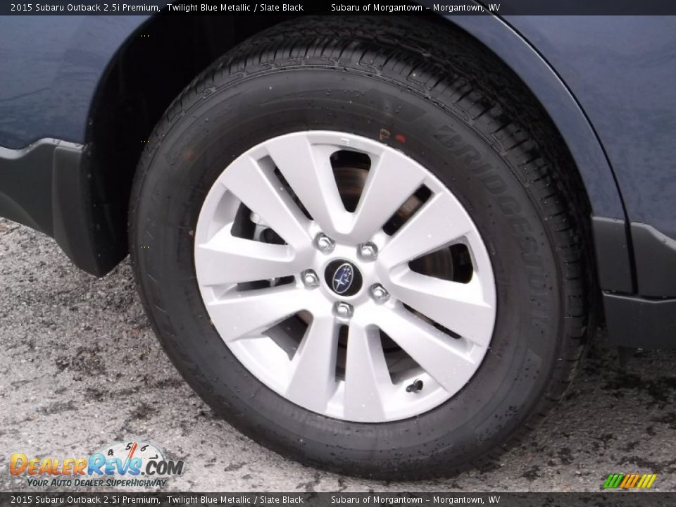 2015 Subaru Outback 2.5i Premium Twilight Blue Metallic / Slate Black Photo #3