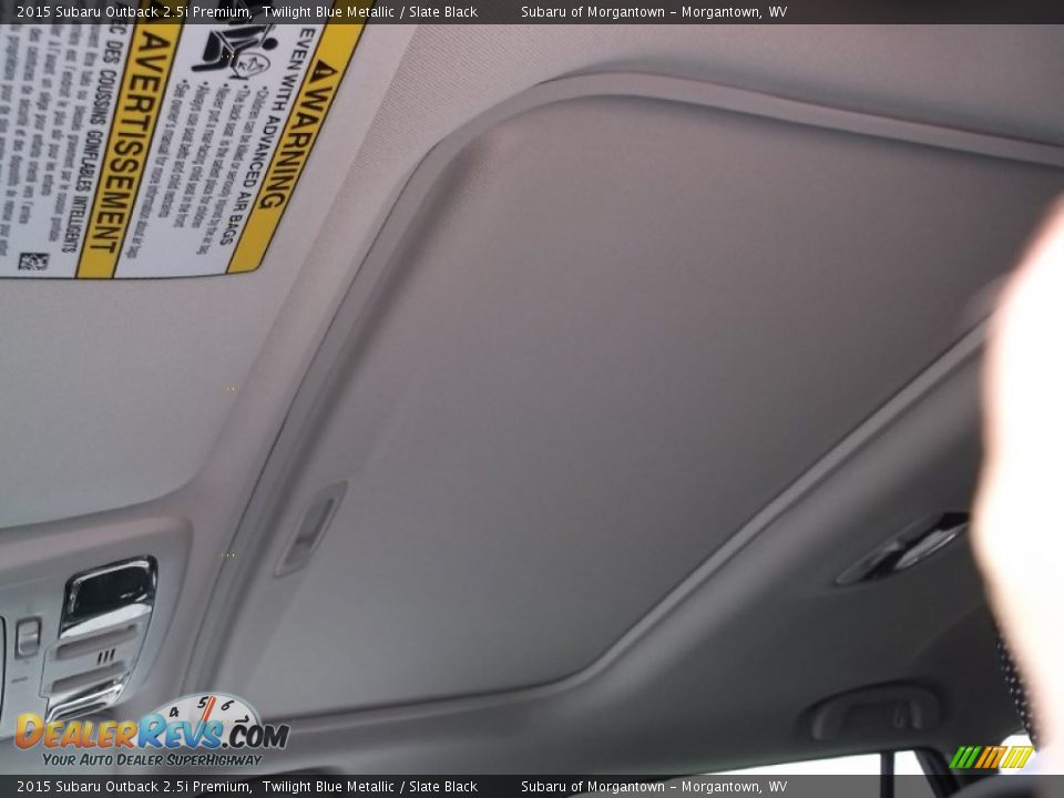 2015 Subaru Outback 2.5i Premium Twilight Blue Metallic / Slate Black Photo #10
