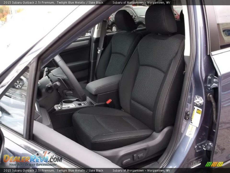 2015 Subaru Outback 2.5i Premium Twilight Blue Metallic / Slate Black Photo #13