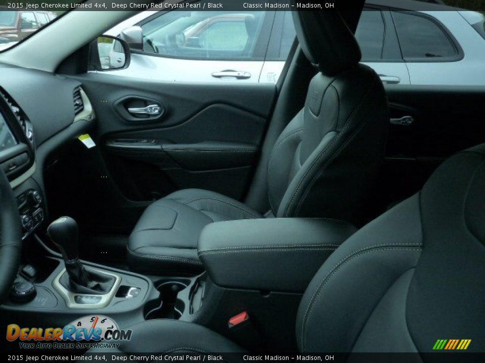 2015 Jeep Cherokee Limited 4x4 Deep Cherry Red Crystal Pearl / Black Photo #3