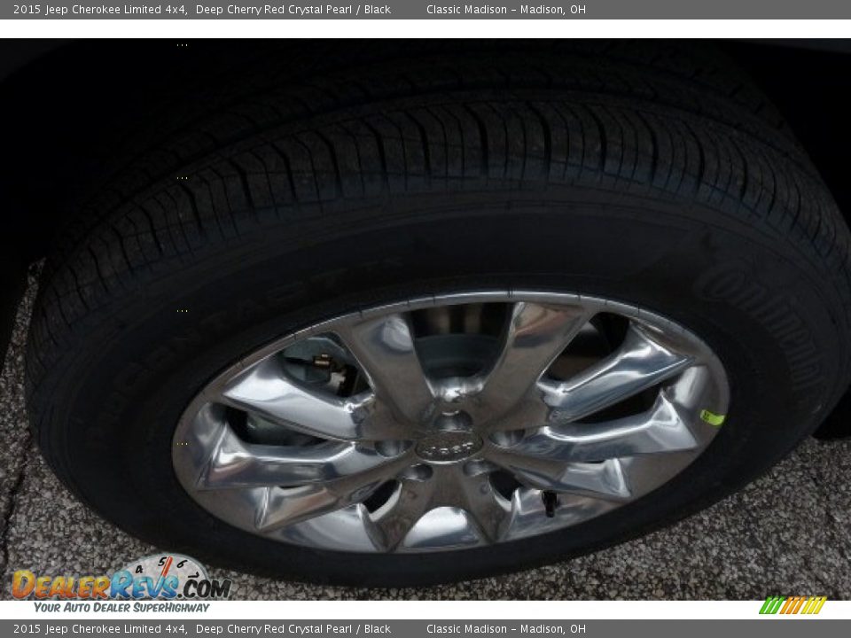 2015 Jeep Cherokee Limited 4x4 Deep Cherry Red Crystal Pearl / Black Photo #4