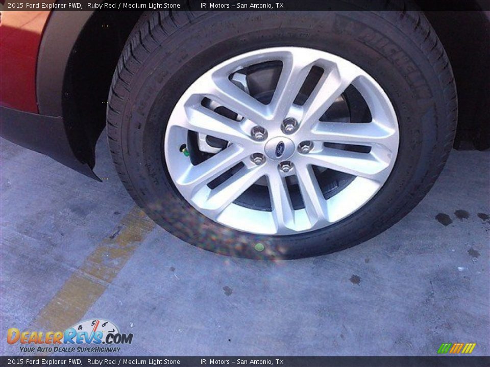 2015 Ford Explorer FWD Ruby Red / Medium Light Stone Photo #5