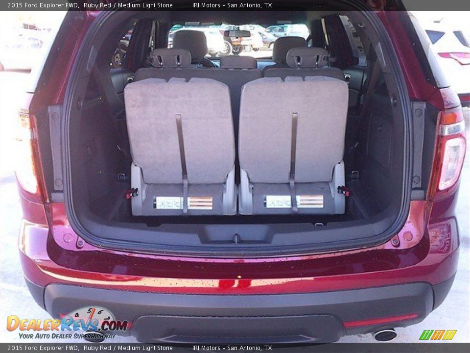 2015 Ford Explorer FWD Ruby Red / Medium Light Stone Photo #12