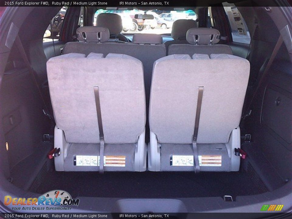 2015 Ford Explorer FWD Ruby Red / Medium Light Stone Photo #13
