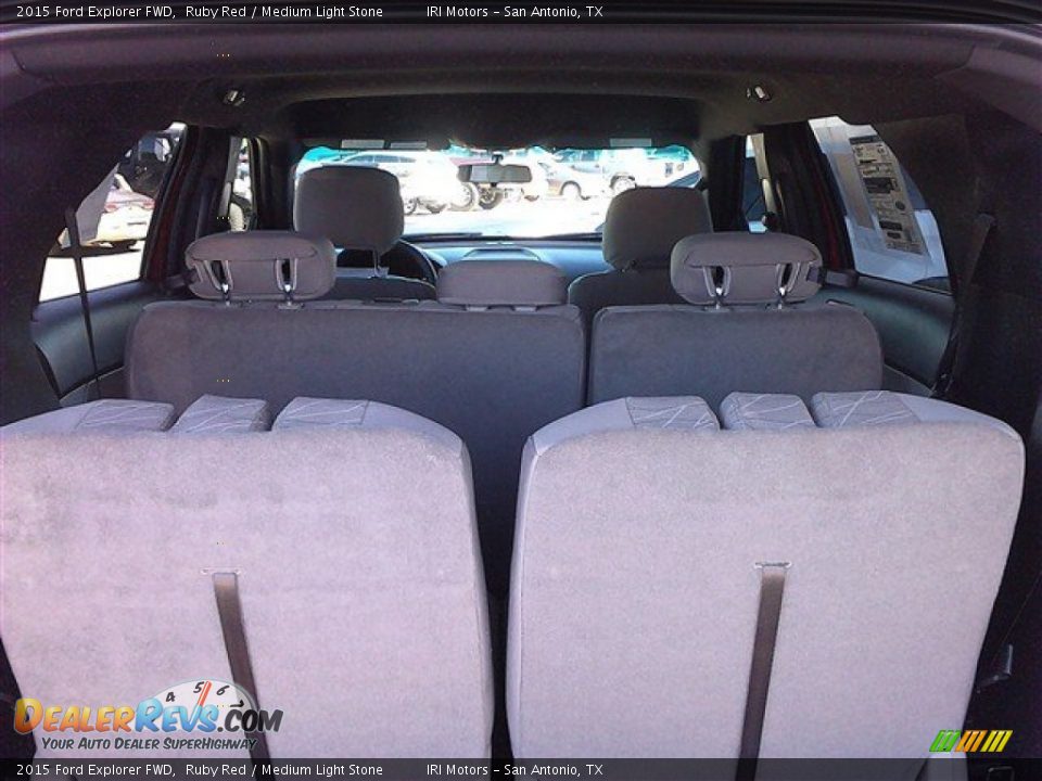 2015 Ford Explorer FWD Ruby Red / Medium Light Stone Photo #14
