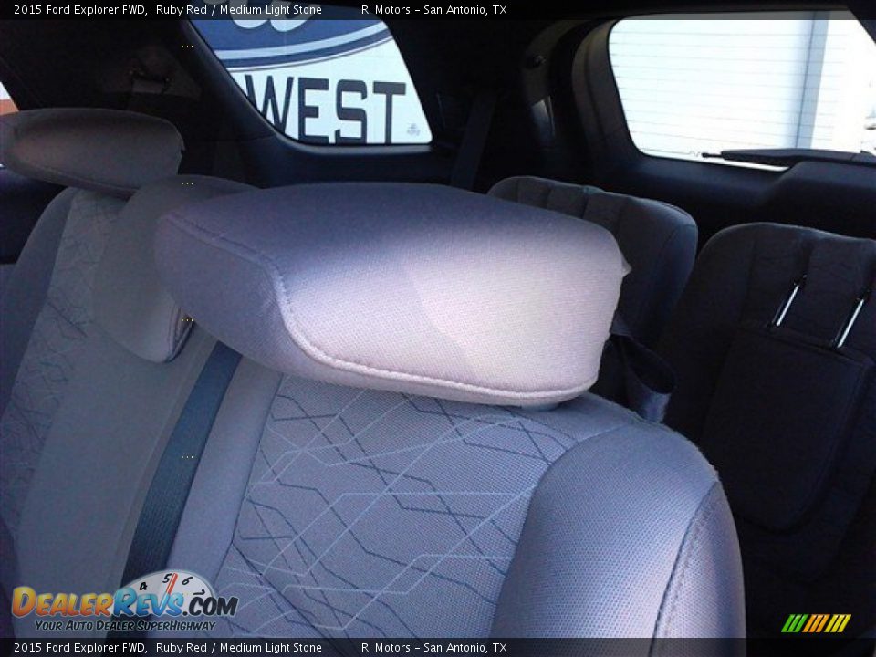 2015 Ford Explorer FWD Ruby Red / Medium Light Stone Photo #15