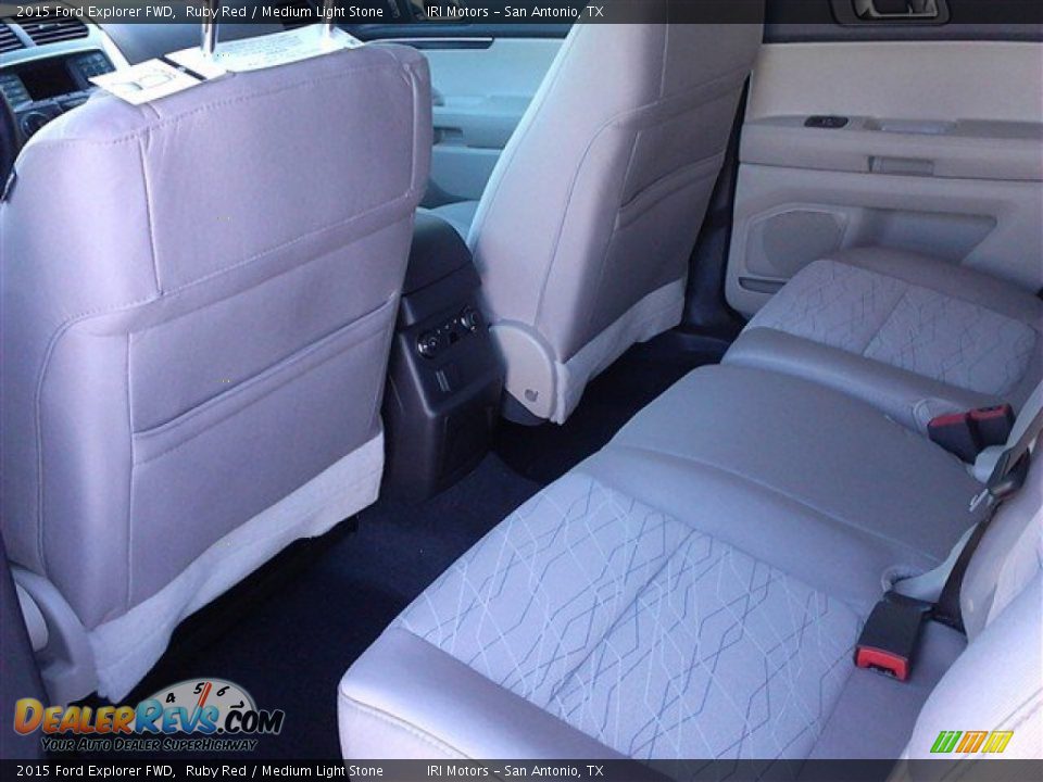 2015 Ford Explorer FWD Ruby Red / Medium Light Stone Photo #18