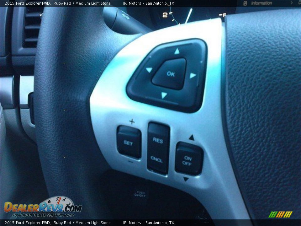 2015 Ford Explorer FWD Ruby Red / Medium Light Stone Photo #28
