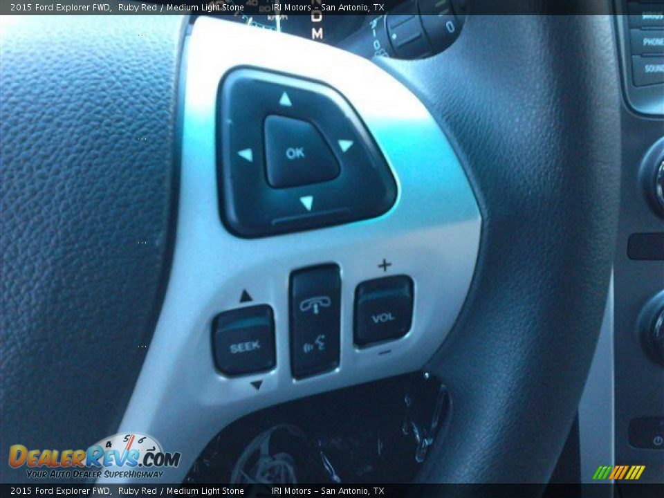 2015 Ford Explorer FWD Ruby Red / Medium Light Stone Photo #29