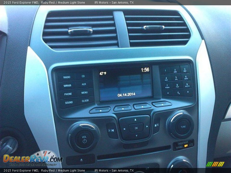 2015 Ford Explorer FWD Ruby Red / Medium Light Stone Photo #32