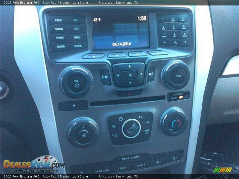 2015 Ford Explorer FWD Ruby Red / Medium Light Stone Photo #33