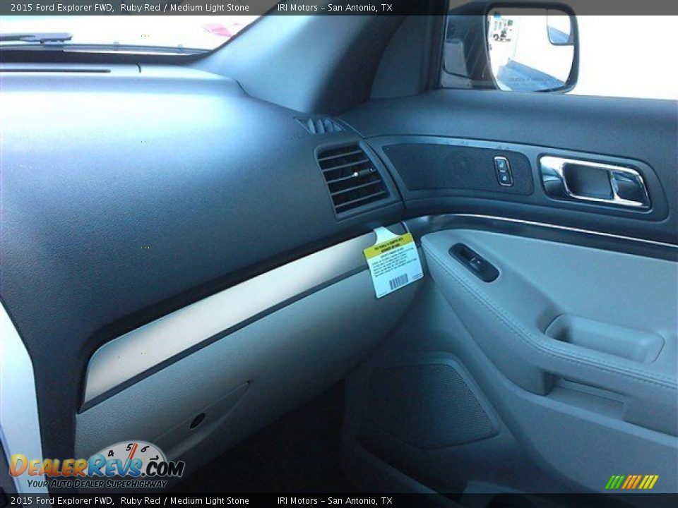 2015 Ford Explorer FWD Ruby Red / Medium Light Stone Photo #35