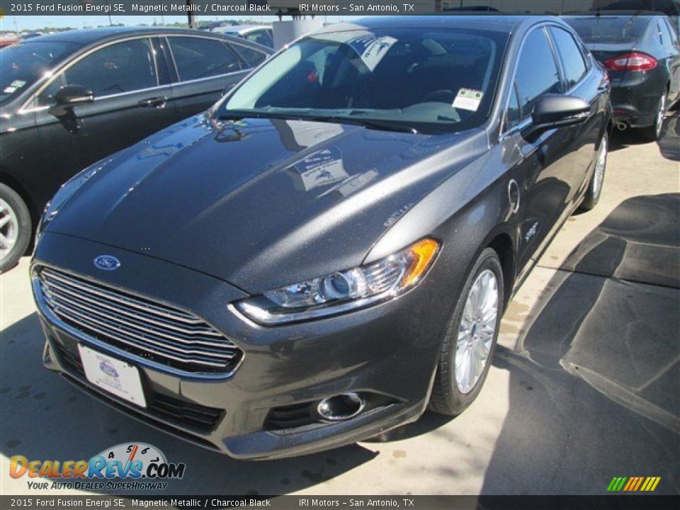 2015 Ford Fusion Energi SE Magnetic Metallic / Charcoal Black Photo #6