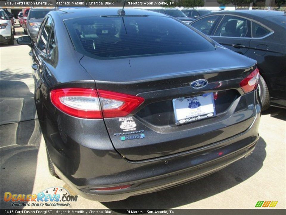 2015 Ford Fusion Energi SE Magnetic Metallic / Charcoal Black Photo #12