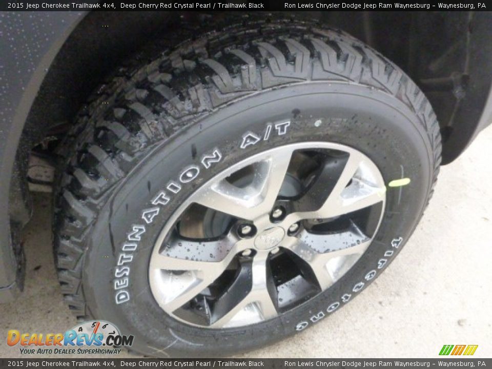 2015 Jeep Cherokee Trailhawk 4x4 Deep Cherry Red Crystal Pearl / Trailhawk Black Photo #8
