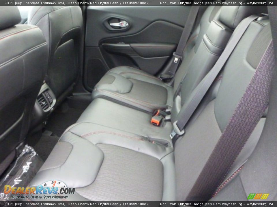 2015 Jeep Cherokee Trailhawk 4x4 Deep Cherry Red Crystal Pearl / Trailhawk Black Photo #10