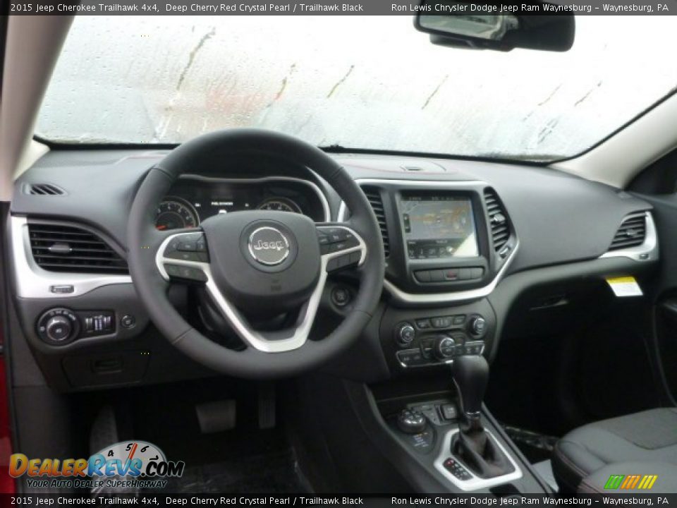 2015 Jeep Cherokee Trailhawk 4x4 Deep Cherry Red Crystal Pearl / Trailhawk Black Photo #11