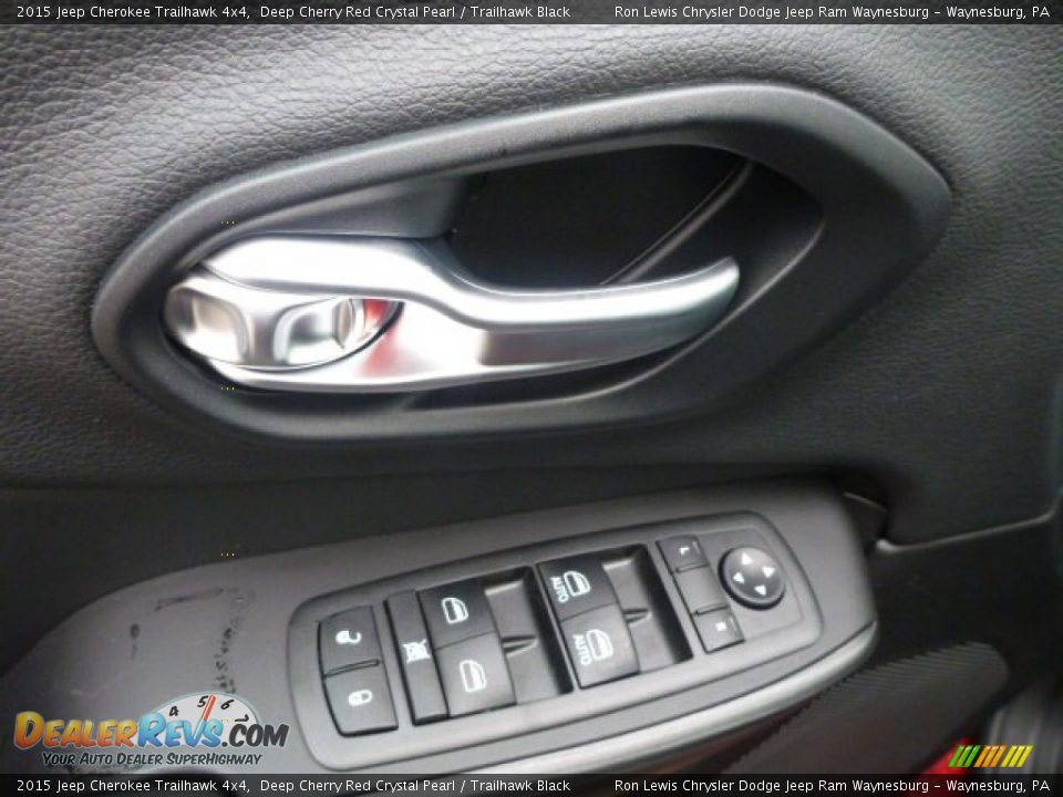 2015 Jeep Cherokee Trailhawk 4x4 Deep Cherry Red Crystal Pearl / Trailhawk Black Photo #12