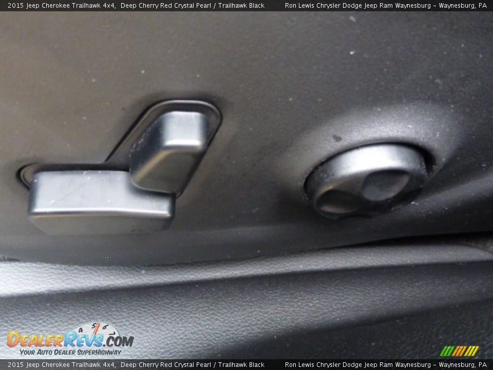 2015 Jeep Cherokee Trailhawk 4x4 Deep Cherry Red Crystal Pearl / Trailhawk Black Photo #13