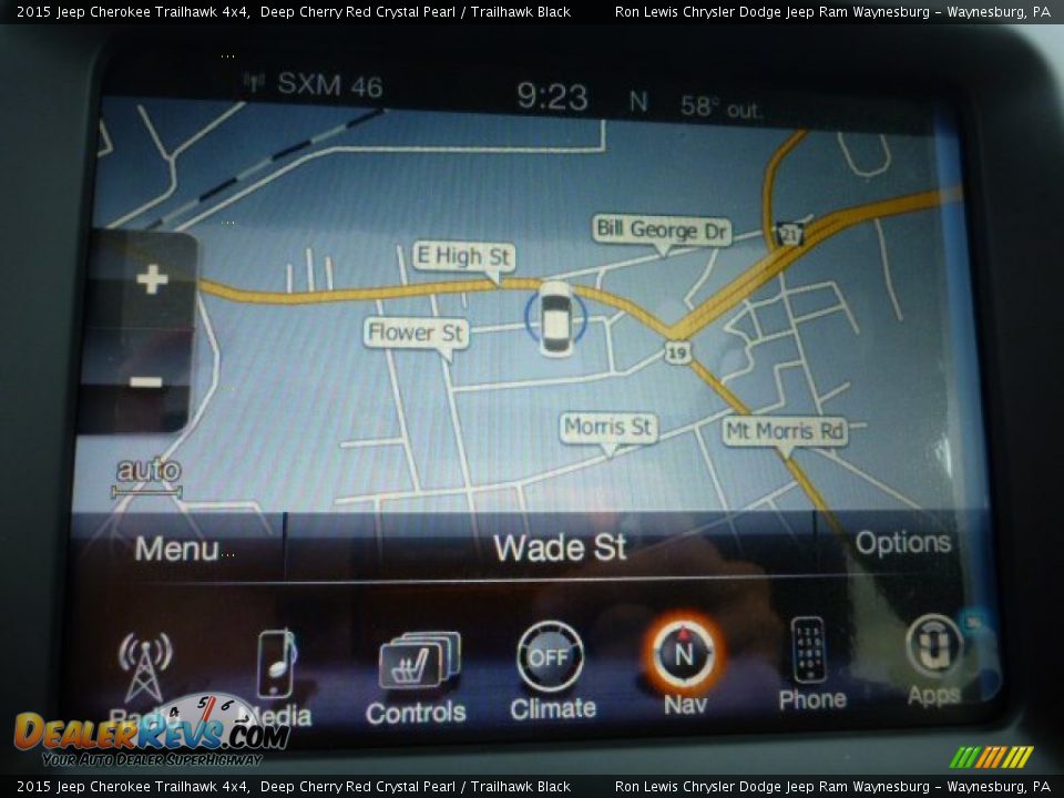 2015 Jeep Cherokee Trailhawk 4x4 Deep Cherry Red Crystal Pearl / Trailhawk Black Photo #16