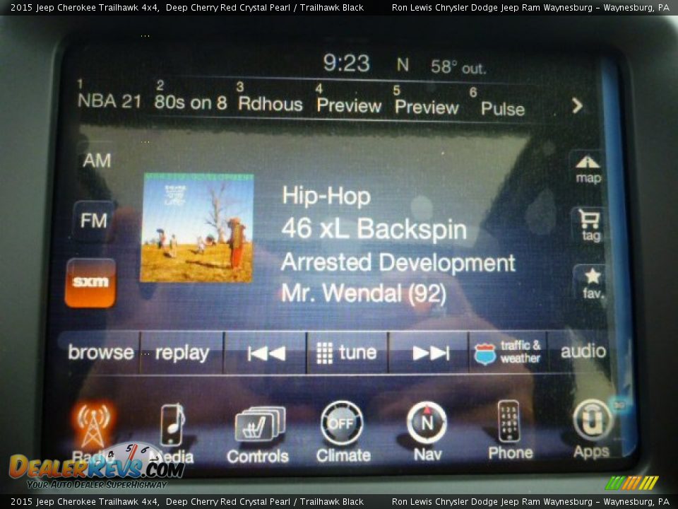 2015 Jeep Cherokee Trailhawk 4x4 Deep Cherry Red Crystal Pearl / Trailhawk Black Photo #18