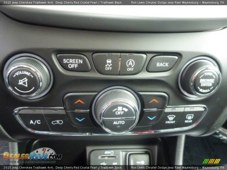 2015 Jeep Cherokee Trailhawk 4x4 Deep Cherry Red Crystal Pearl / Trailhawk Black Photo #19