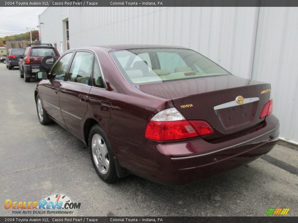 2004 Toyota Avalon XLS Cassis Red Pearl / Taupe Photo #4
