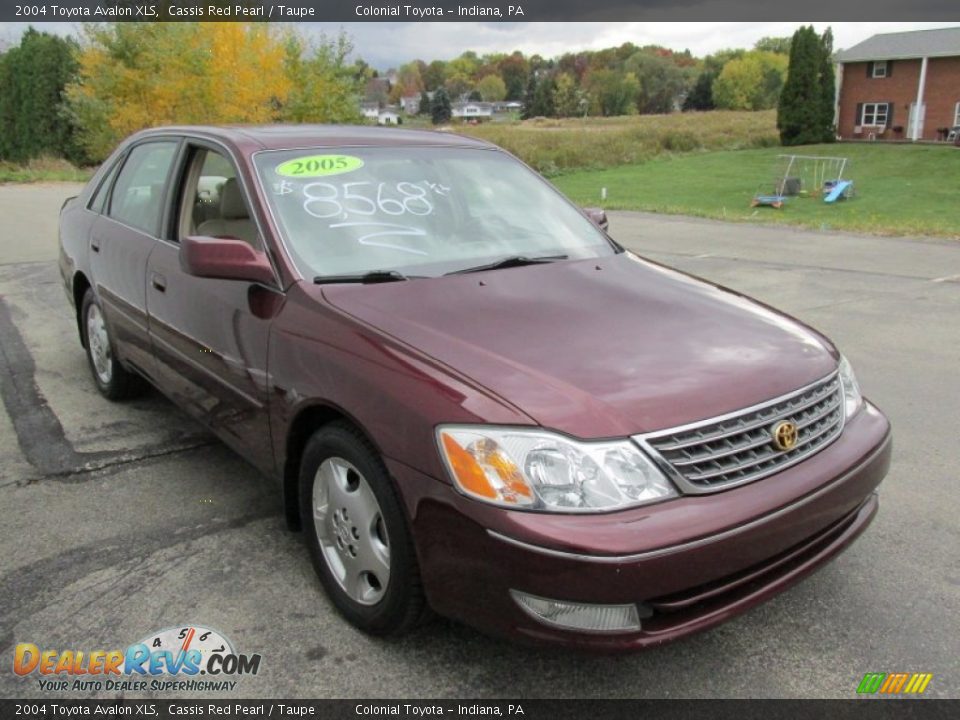 2004 Toyota Avalon XLS Cassis Red Pearl / Taupe Photo #8