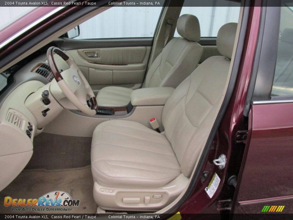 2004 Toyota Avalon XLS Cassis Red Pearl / Taupe Photo #14